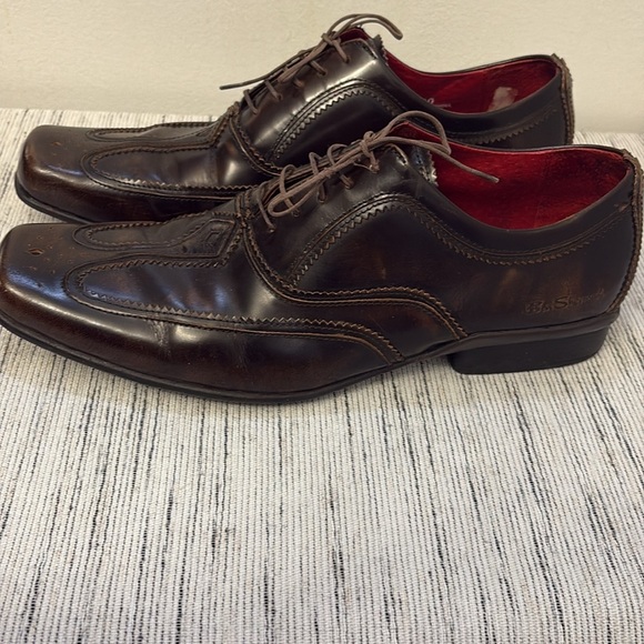 Ben Sherman Brown Leather Oxford Shoes size 10 - Picture 3 of 9